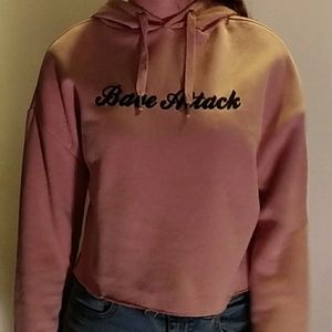 Pink Crop Sweatshirt